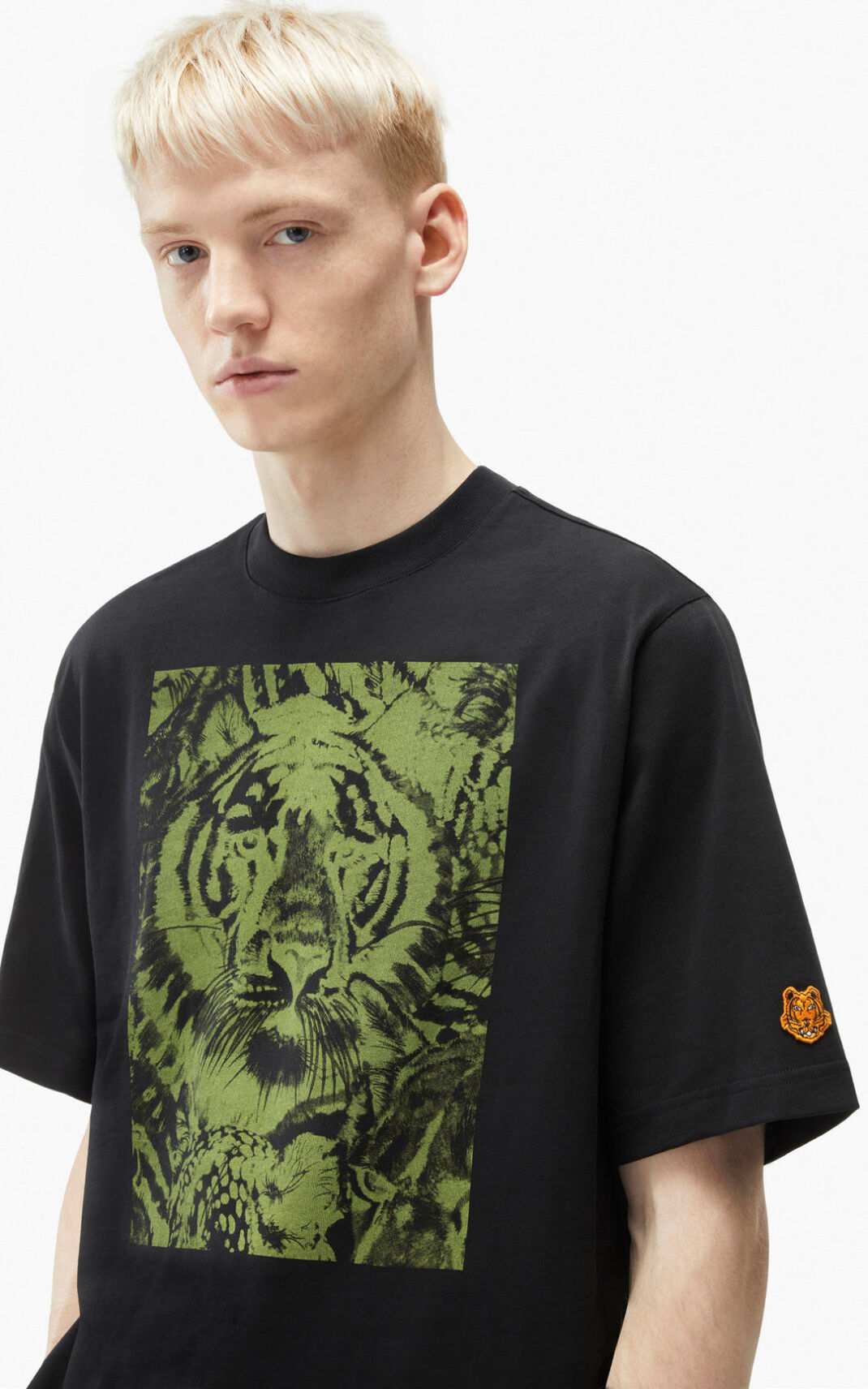 T Shirt Kenzo Wildtigers Homme Noir | XENU-01539